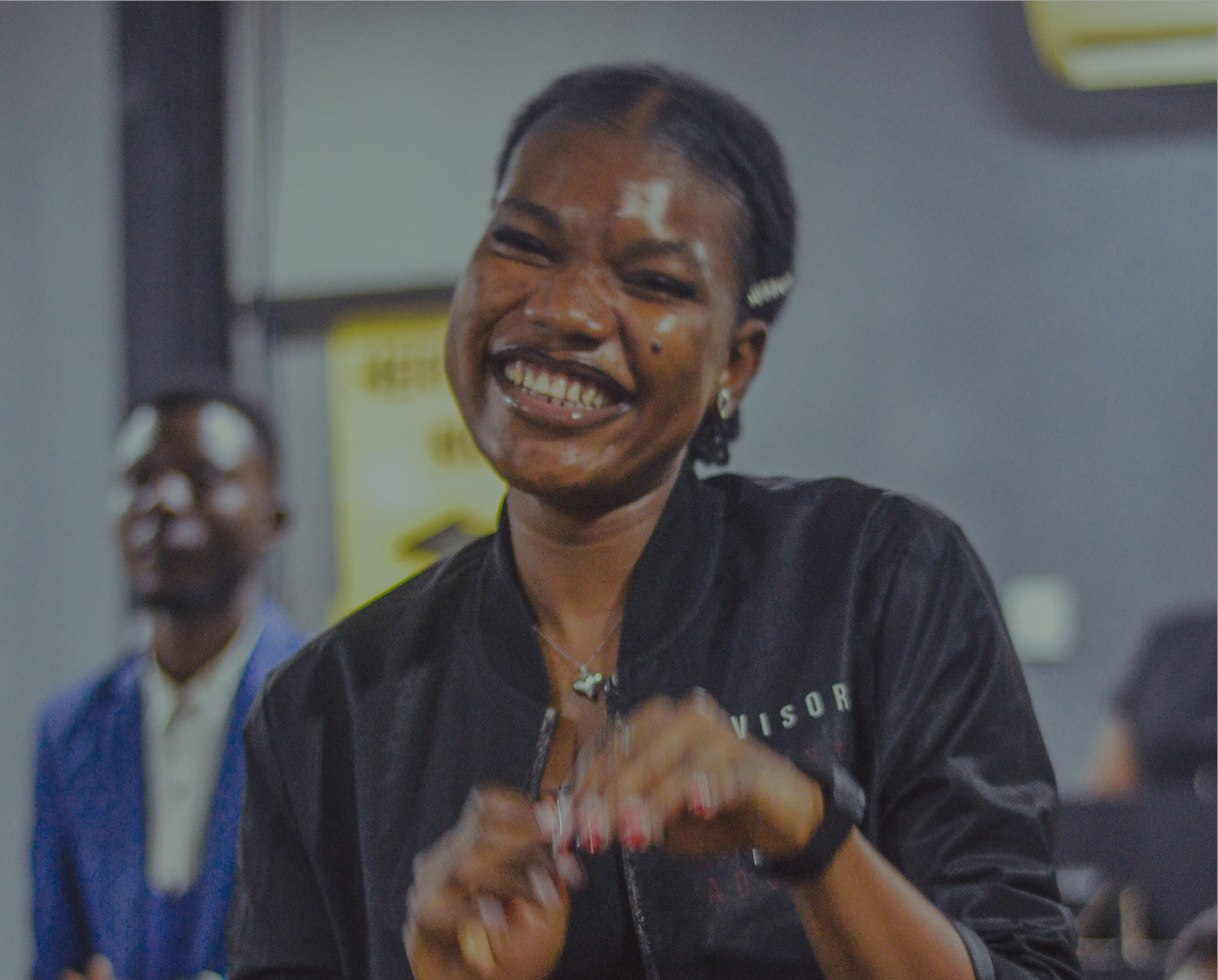 Sister V smiling during a Freedom Church gathering